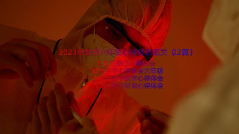 2023年数学六年级心得体会范文（22篇）