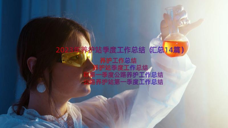 2023年养护站季度工作总结（汇总14篇）