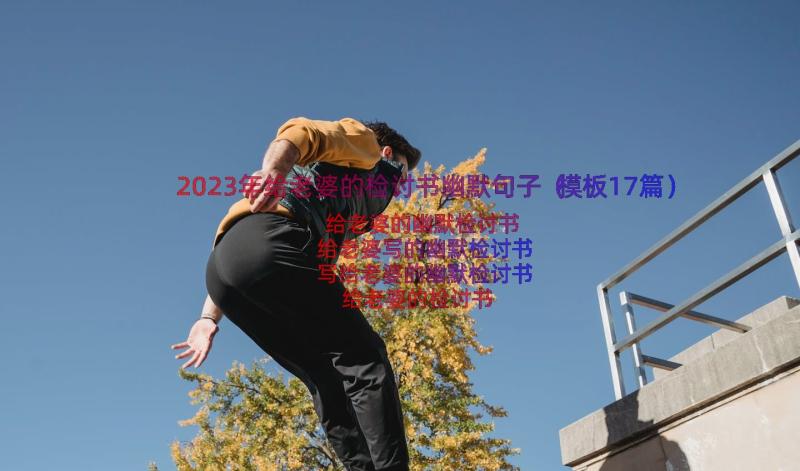 2023年给老婆的检讨书幽默句子（模板17篇）