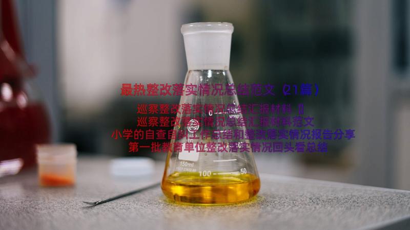 最热整改落实情况总结范文（21篇）