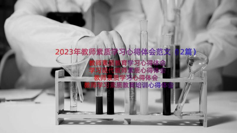 2023年教师素质学习心得体会范文（12篇）