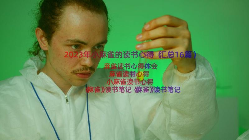 2023年小麻雀的读书心得（汇总16篇）