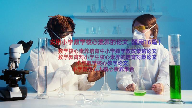 实用小学数学核心素养的论文（通用16篇）