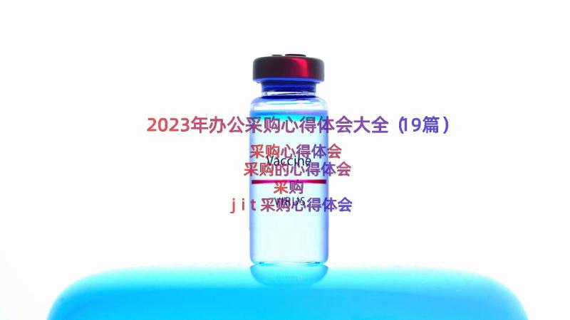 2023年办公采购心得体会大全（19篇）