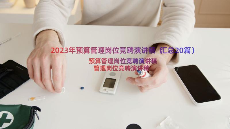 2023年预算管理岗位竞聘演讲稿（汇总20篇）