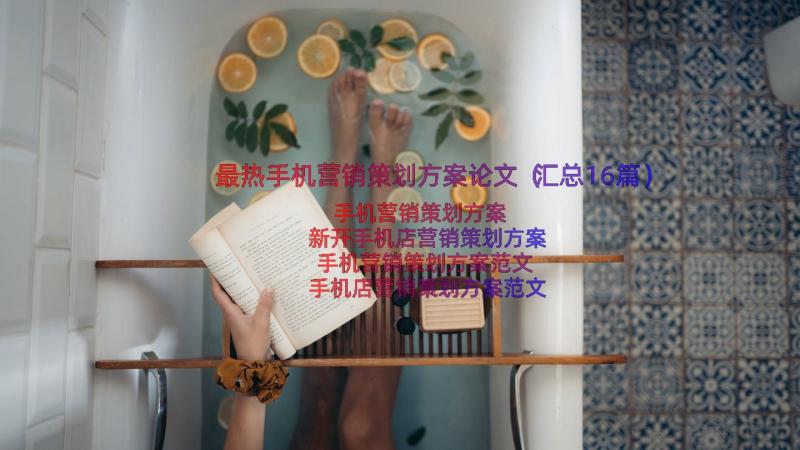 最热手机营销策划方案论文（汇总16篇）