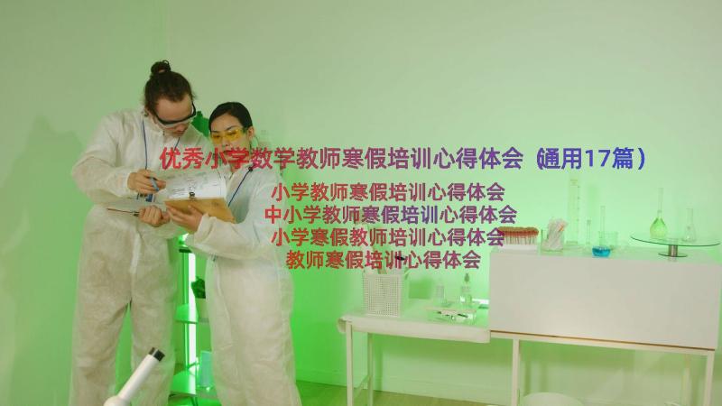 优秀小学数学教师寒假培训心得体会（通用17篇）