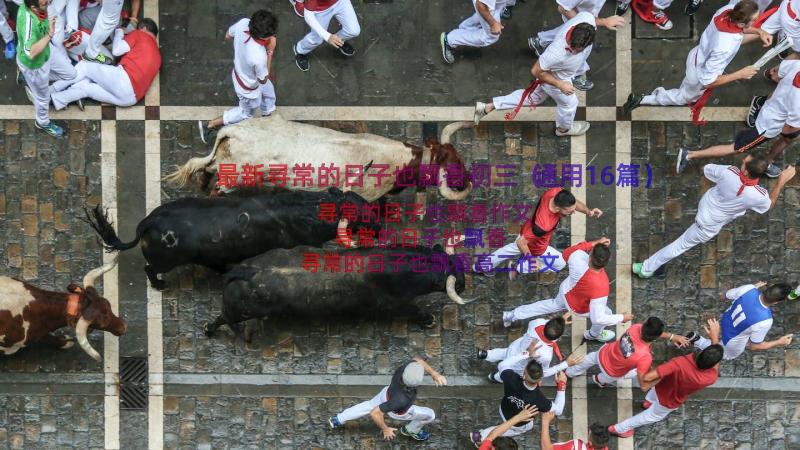 最新寻常的日子也飘香初三（通用16篇）