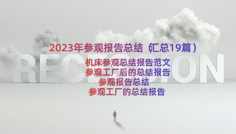 2023年参观报告总结（汇总19篇）