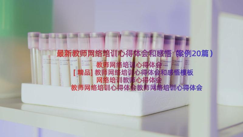 最新教师网络培训心得体会和感悟（案例20篇）