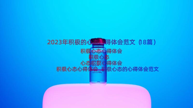 2023年积极的心态心得体会范文（18篇）