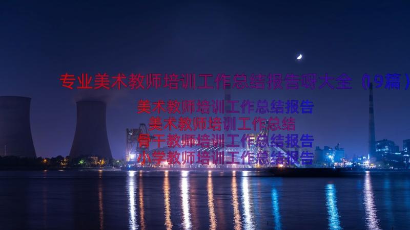 专业美术教师培训工作总结报告呀大全（19篇）