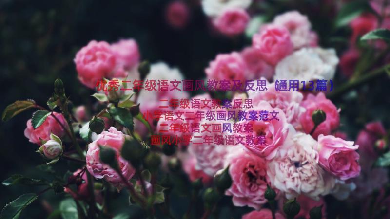 优秀二年级语文画风教案及反思（通用13篇）