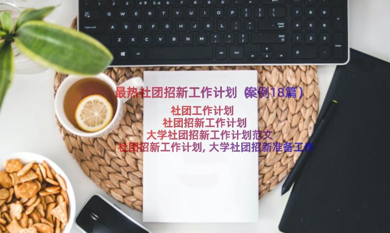 最热社团招新工作计划（案例18篇）