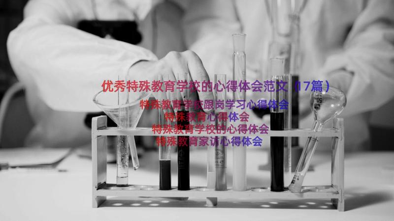 优秀特殊教育学校的心得体会范文（17篇）