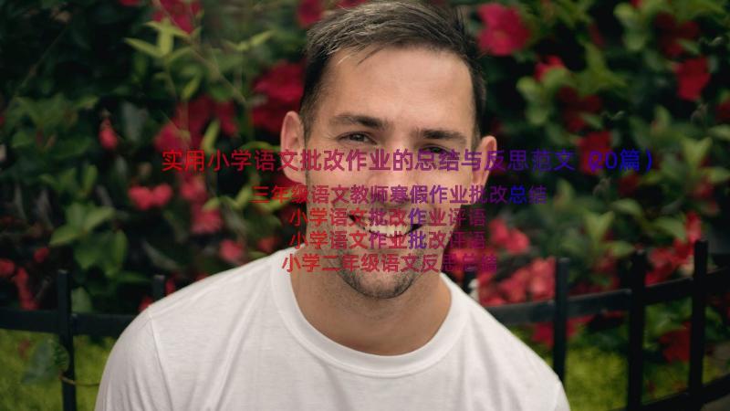 实用小学语文批改作业的总结与反思范文（20篇）