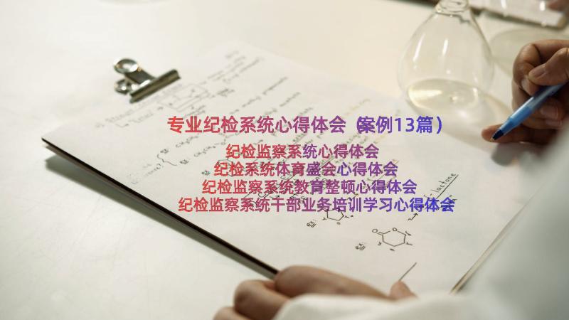 专业纪检系统心得体会（案例13篇）