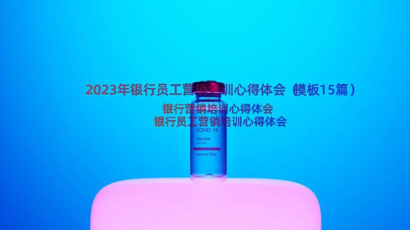 2023年银行员工营销培训心得体会（模板15篇）