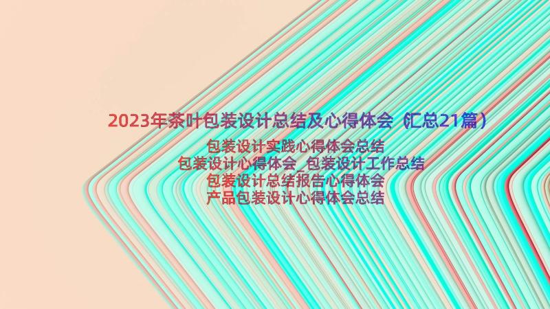 2023年茶叶包装设计总结及心得体会（汇总21篇）