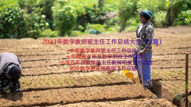 2023年数学教师班主任工作总结大全（19篇）