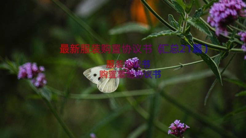 最新服装购置协议书（汇总21篇）