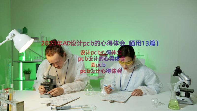 2023年AD设计pcb的心得体会（通用13篇）