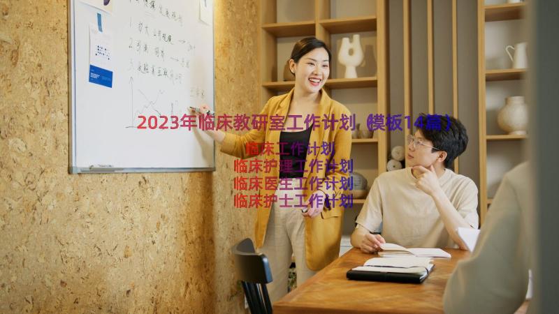 2023年临床教研室工作计划（模板14篇）