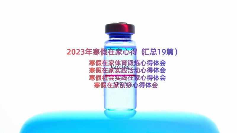 2023年寒假在家心得（汇总19篇）