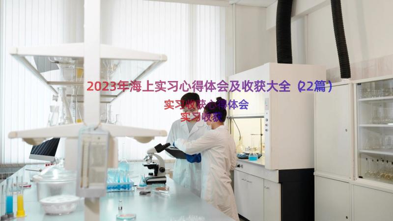 2023年海上实习心得体会及收获大全（22篇）