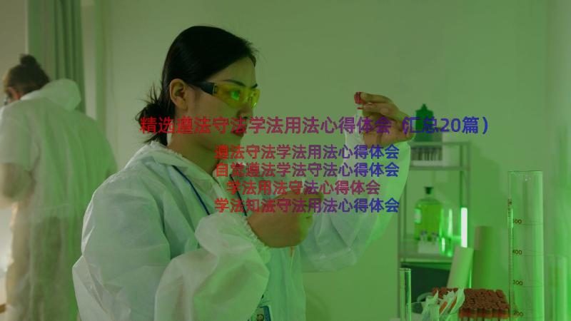 精选遵法守法学法用法心得体会（汇总20篇）