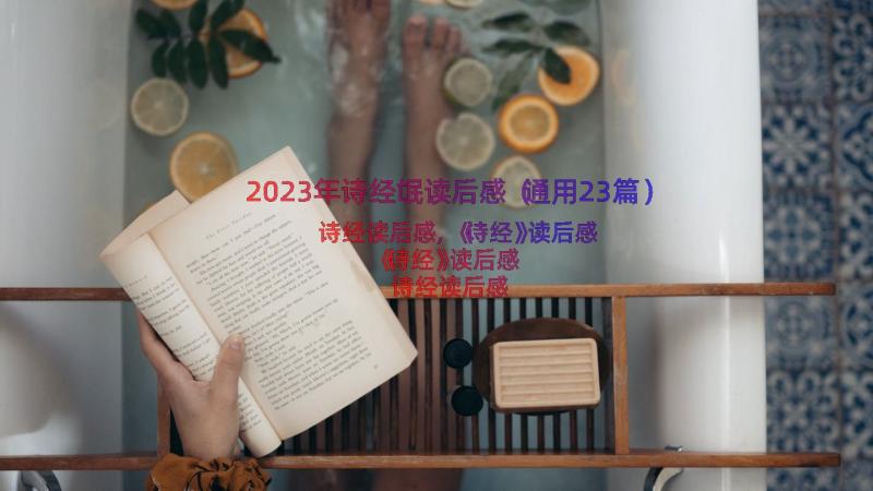 2023年诗经氓读后感（通用23篇）