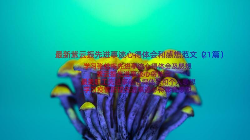 最新紫云振先进事迹心得体会和感想范文（21篇）