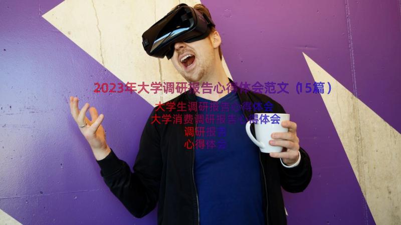 2023年大学调研报告心得体会范文（15篇）