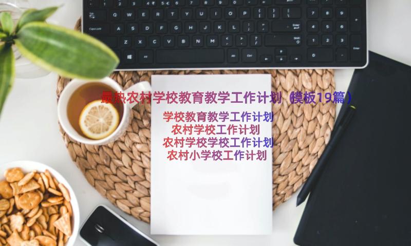 最热农村学校教育教学工作计划（模板19篇）