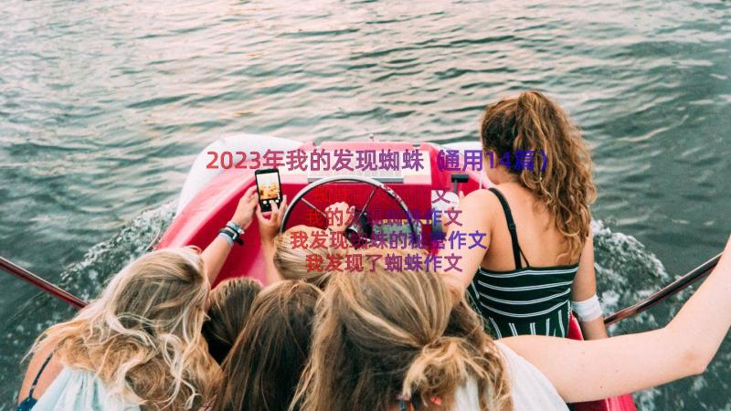 2023年我的发现蜘蛛（通用14篇）