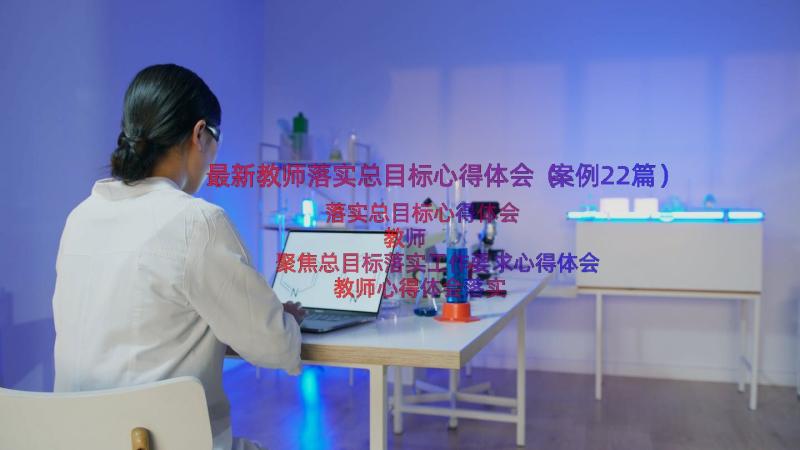 最新教师落实总目标心得体会（案例22篇）