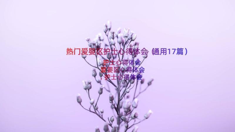 热门爱婴区护士心得体会（通用17篇）