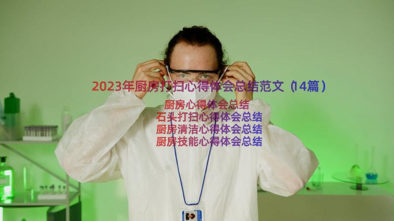 2023年厨房打扫心得体会总结范文（14篇）