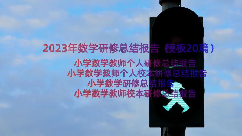 2023年数学研修总结报告（模板20篇）