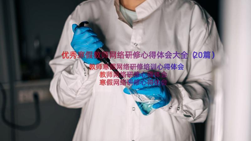 优秀寒假教师网络研修心得体会大全（20篇）