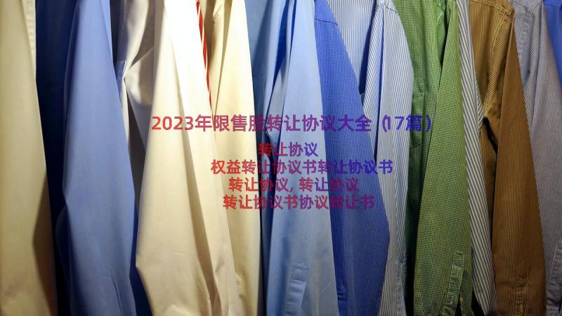 2023年限售股转让协议大全（17篇）