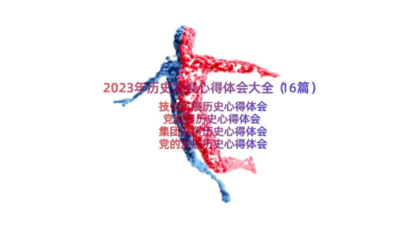 2023年历史发展心得体会大全（16篇）