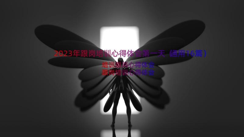 2023年跟岗培训心得体会第一天（通用16篇）