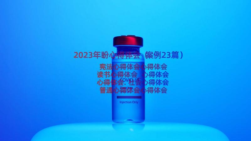 2023年盼心得体会（案例23篇）