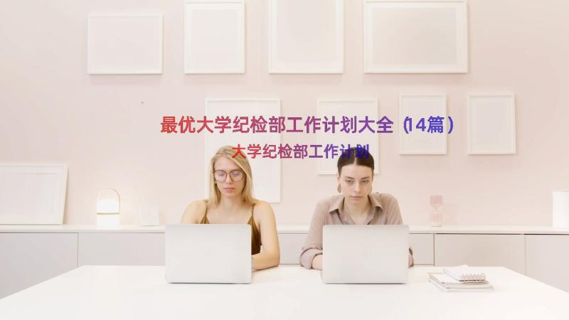 最优大学纪检部工作计划大全（14篇）