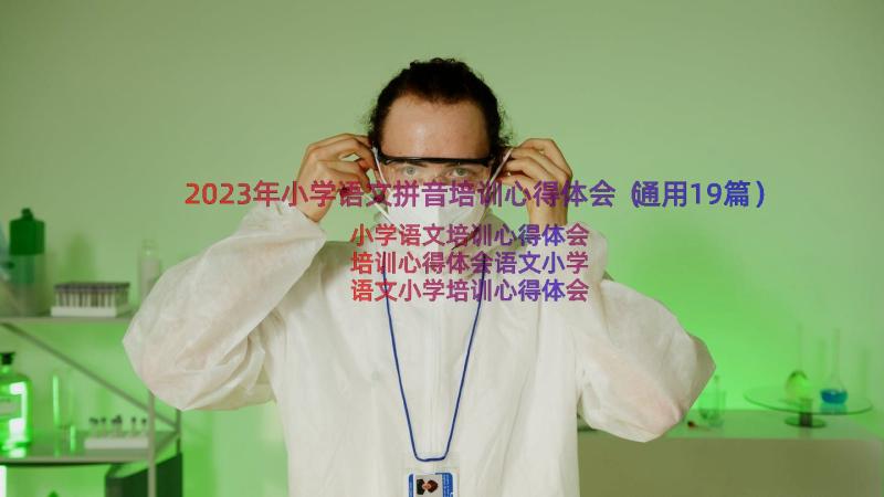 2023年小学语文拼音培训心得体会（通用19篇）