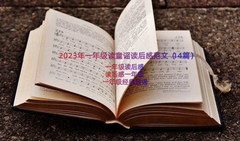 2023年一年级读童谣读后感范文（14篇）