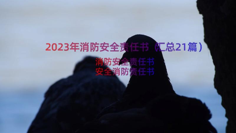 2023年消防安全责任书（汇总21篇）