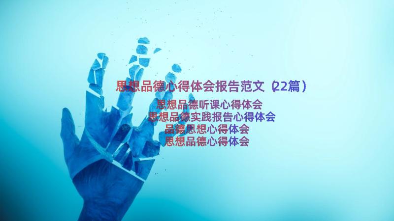 思想品德心得体会报告范文（22篇）