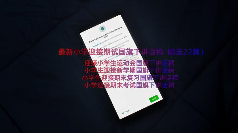 最新小学迎接期试国旗下讲话稿（精选22篇）